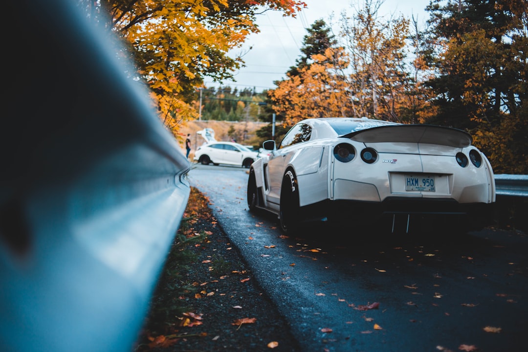 white Nissan GT-R Skyline