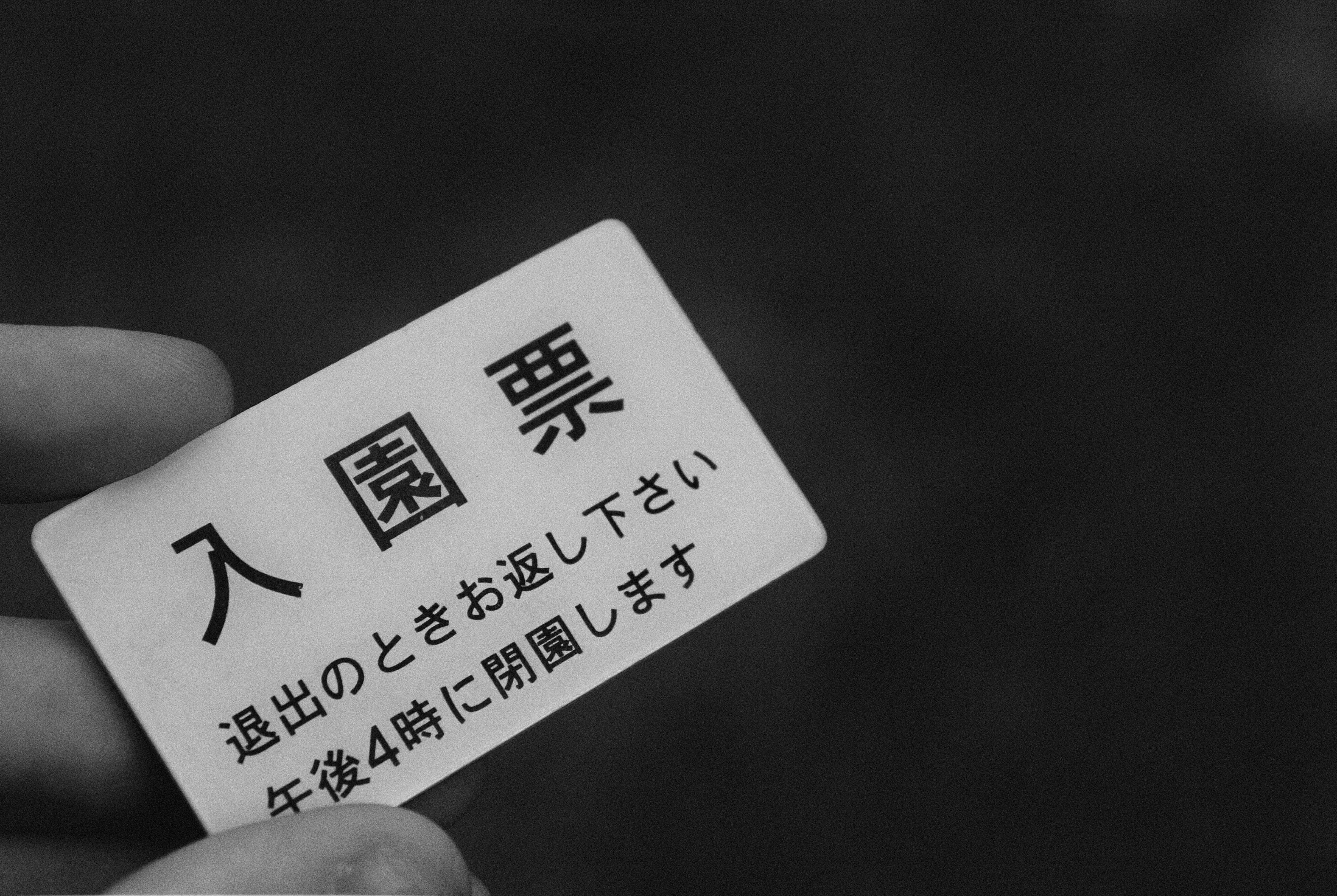 Entry Card to a Temple Tour in Tokyo, Japan