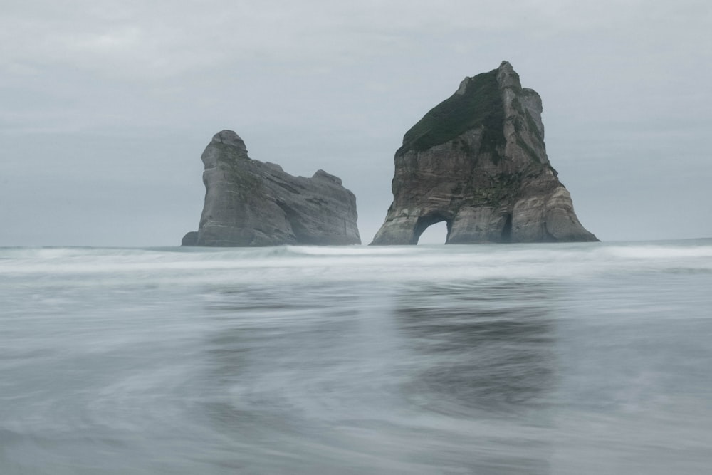 brown rocky isle during day