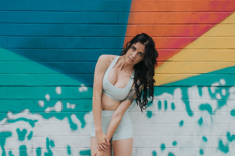 Fit sugar baby baltā sporta topā