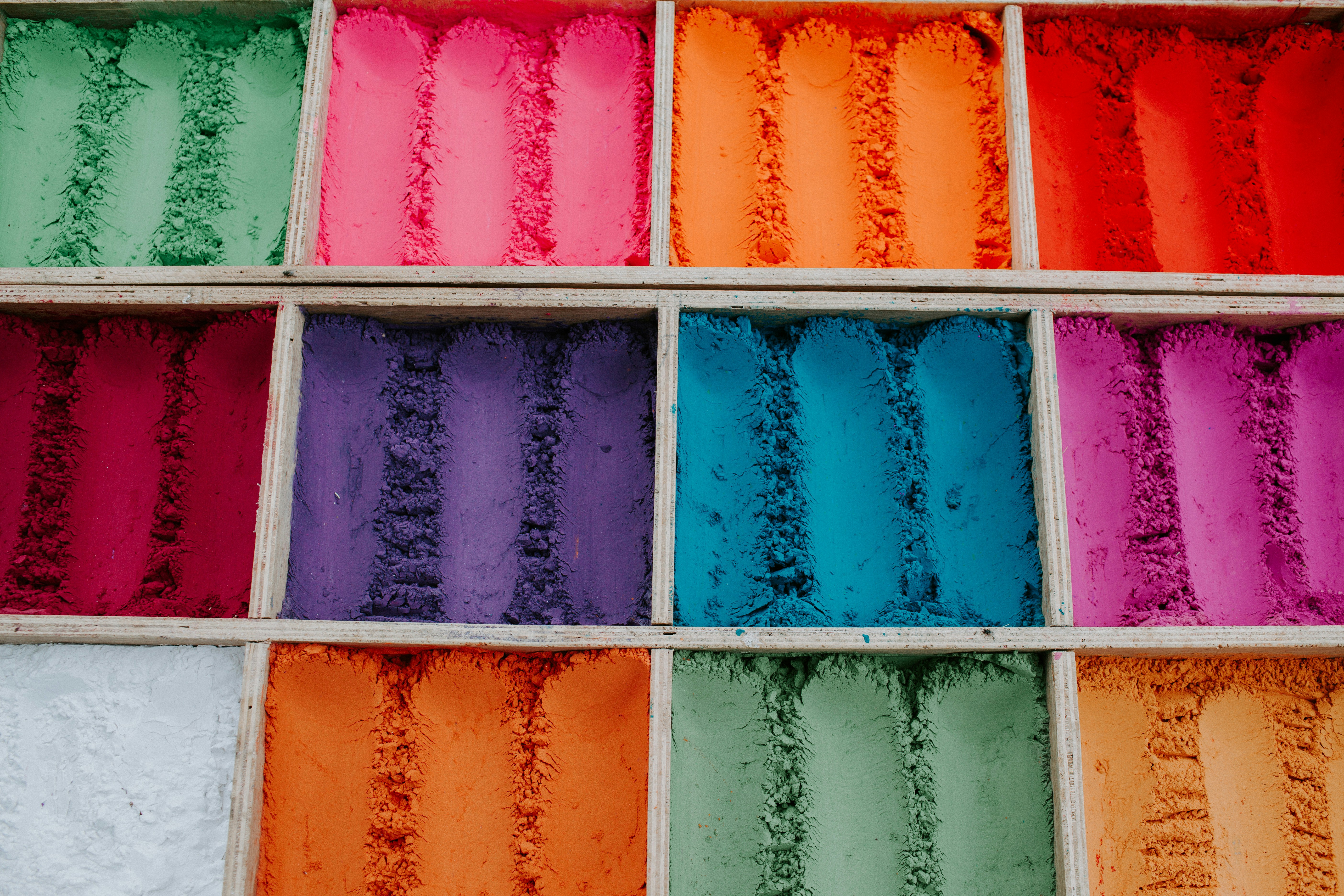 Colorful Holi Powder