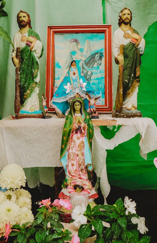 mother mary figurine in Atlixco Mexico