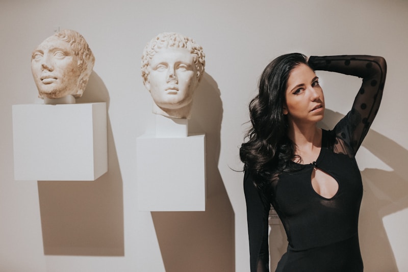 Queen in black exuding power