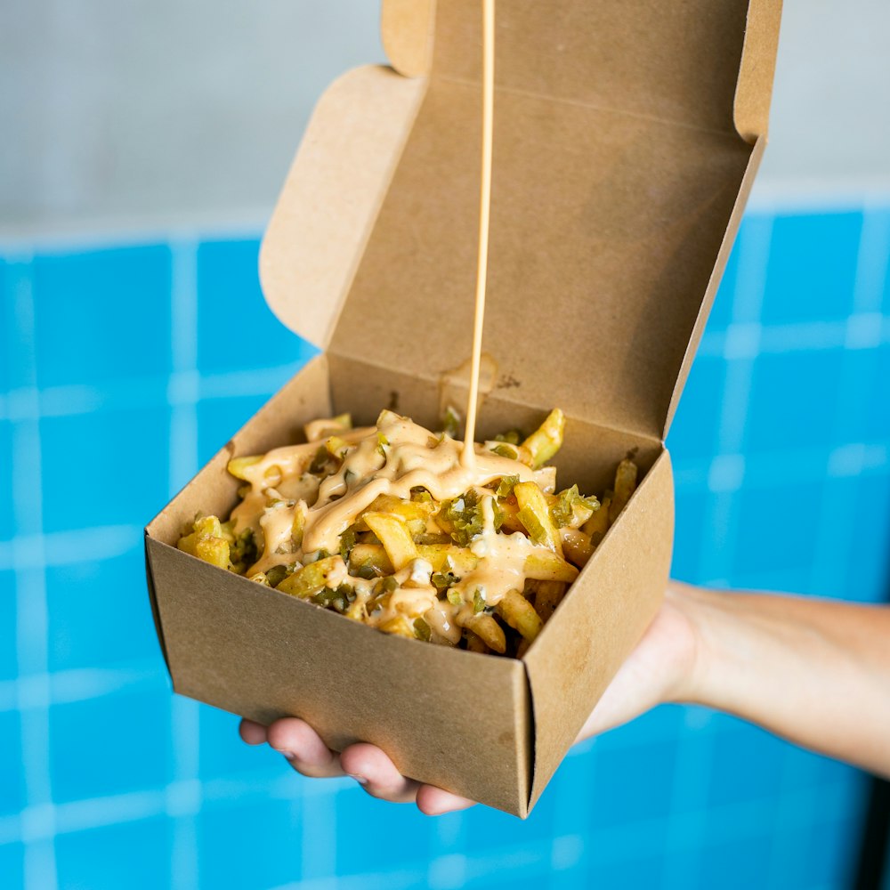 fried fries in box