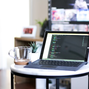 turned-on laptop computer