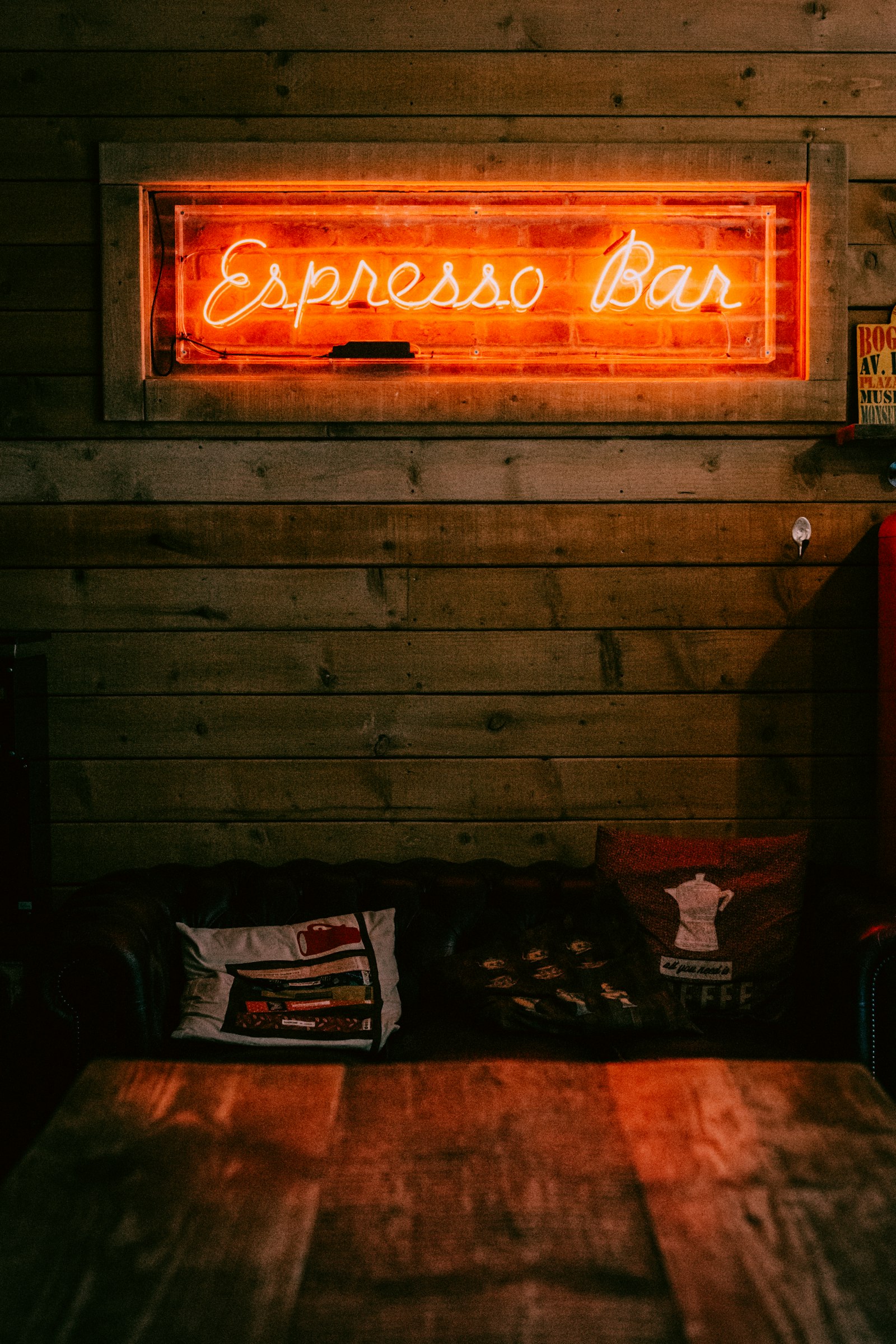 Canon EOS 70D sample photo. Red espresso bar neon photography