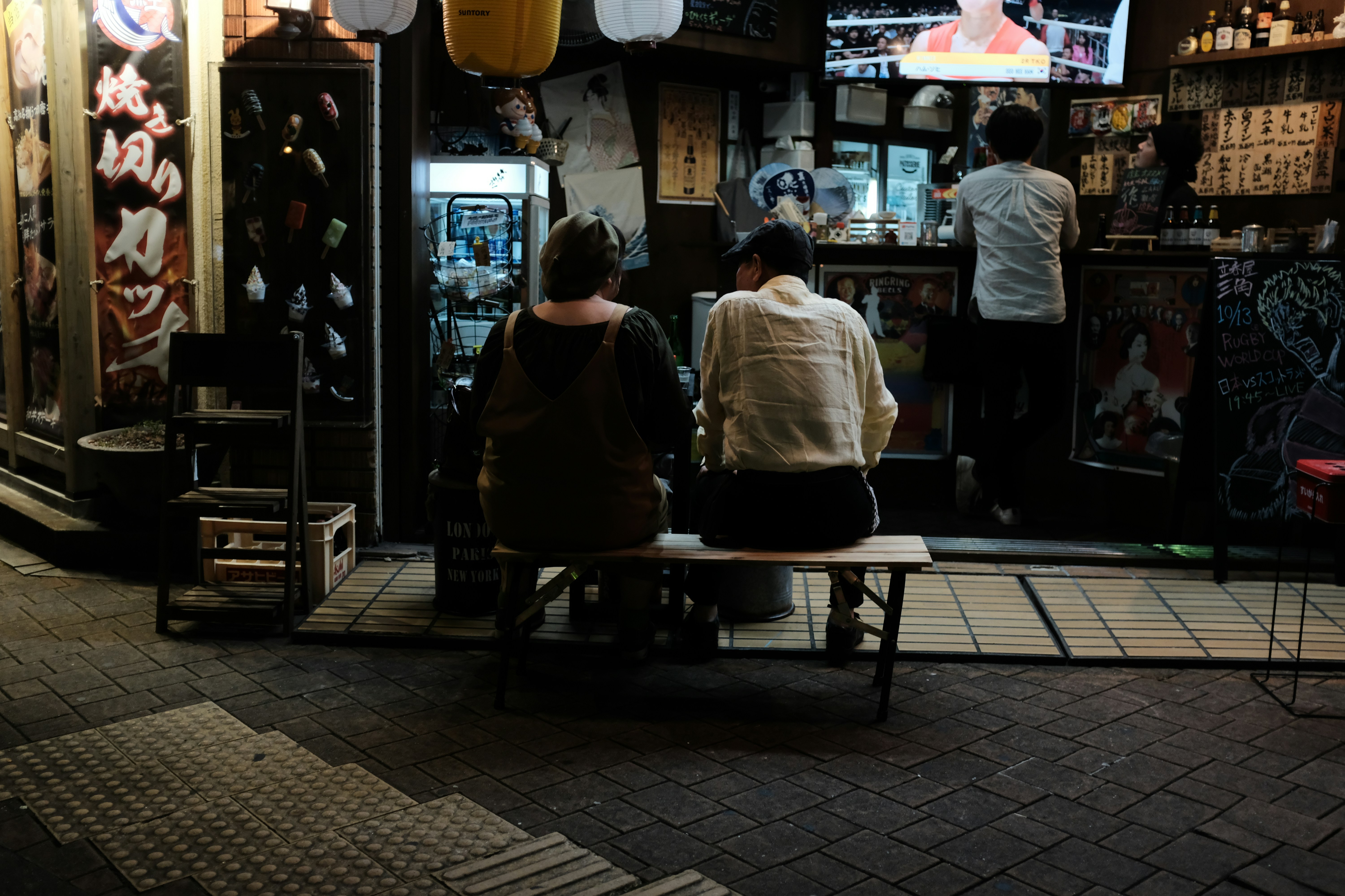 Locals enjoying izakaya