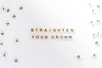 Straighten Your Crown text