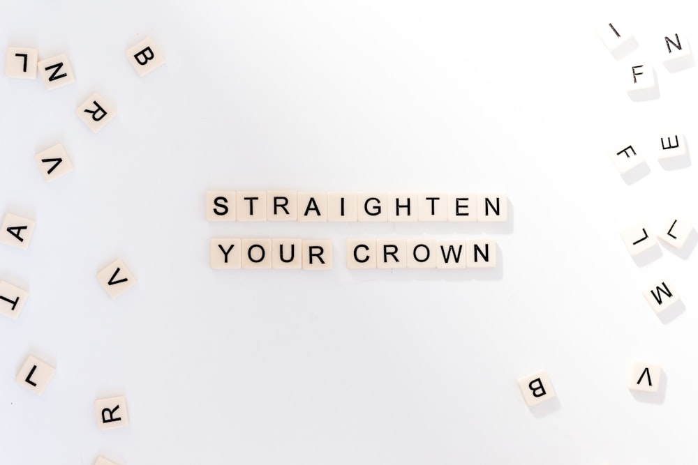 Straighten Your Crown text