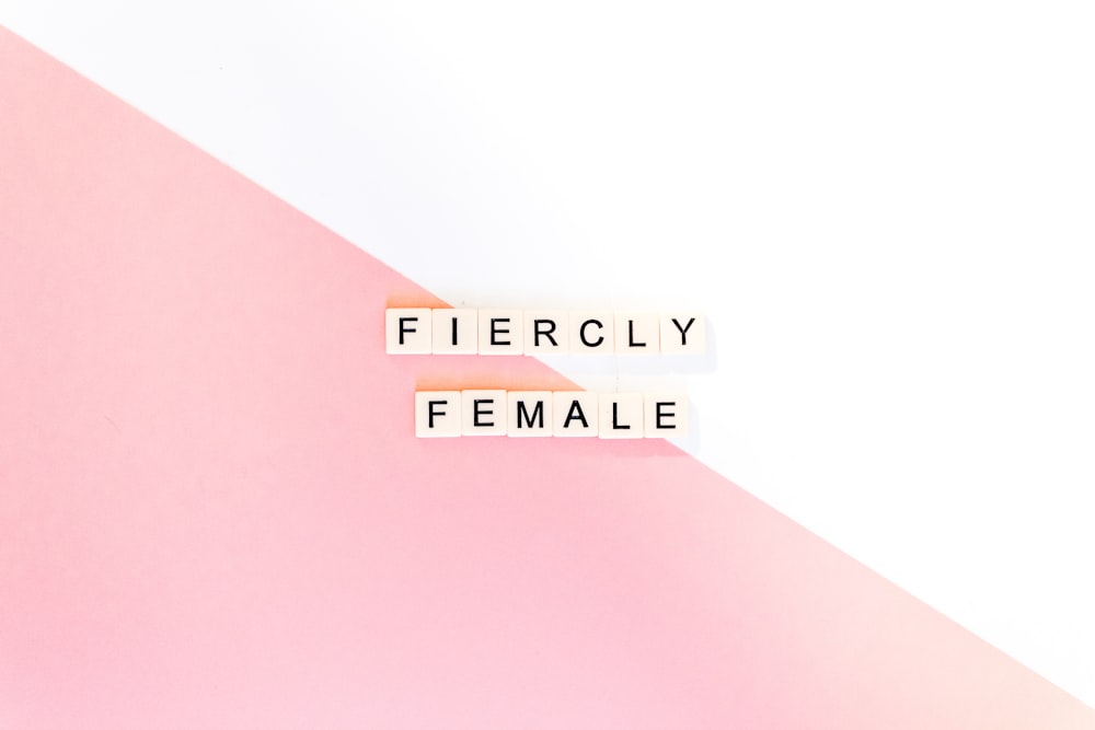 Fiercly Female text
