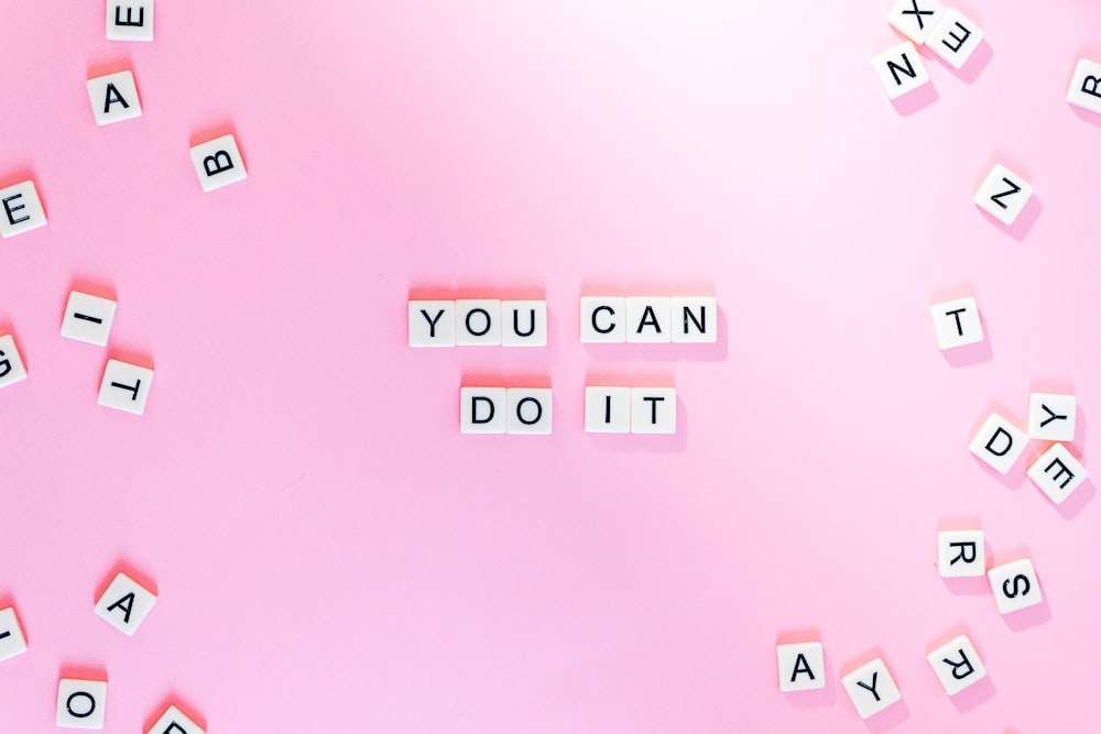 You Can Do It text