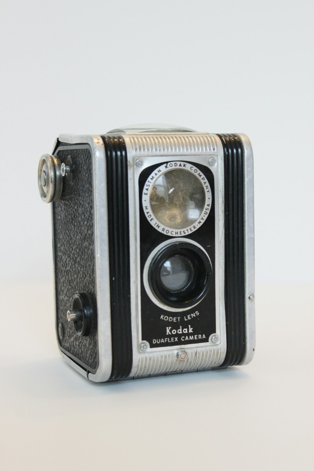 vintage gray and black camera