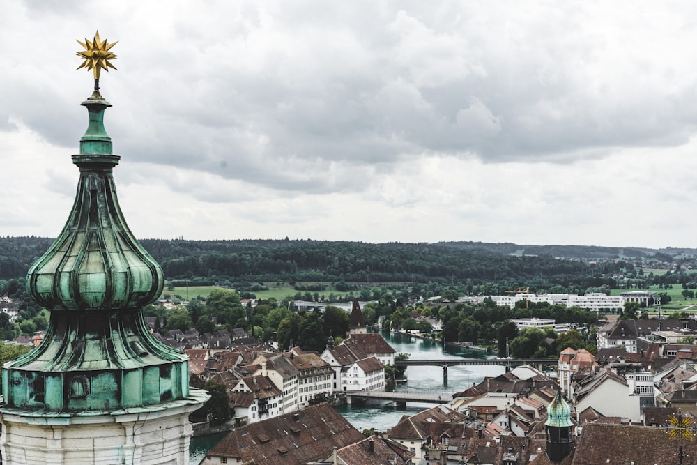 aerial photography of buildings