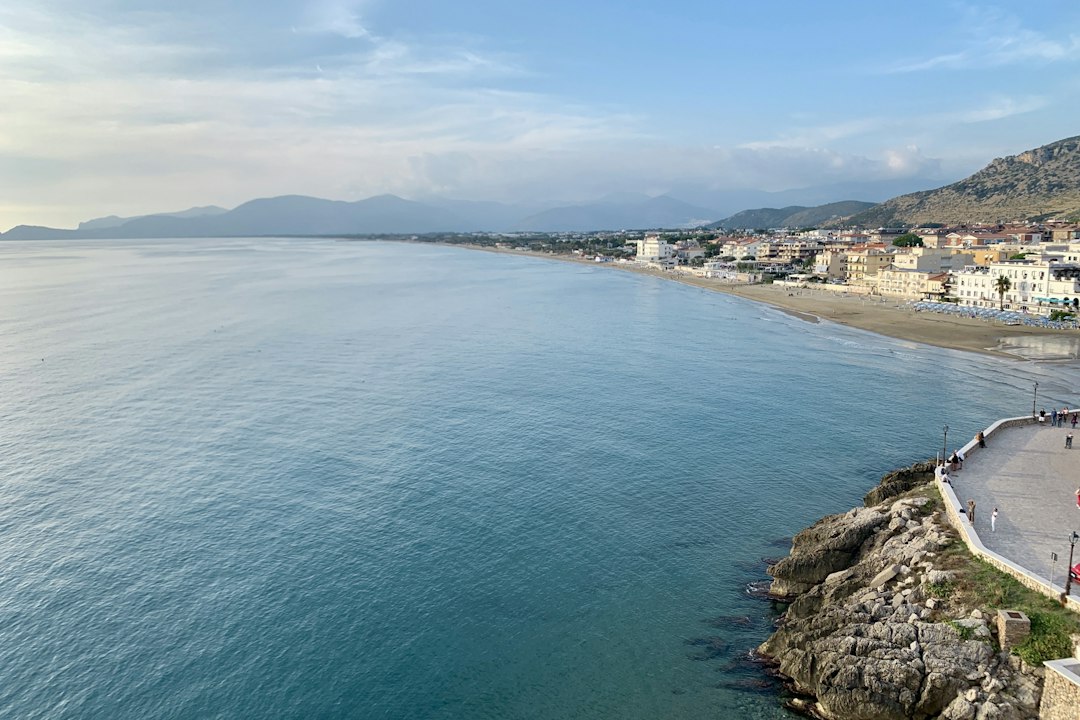body of water and white buildings,