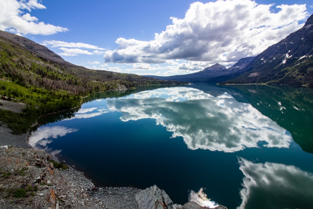 calm water at daytime