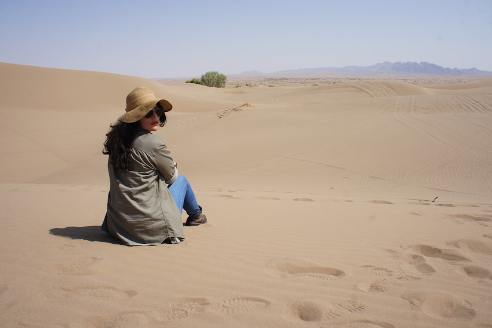 person in desert during daytime