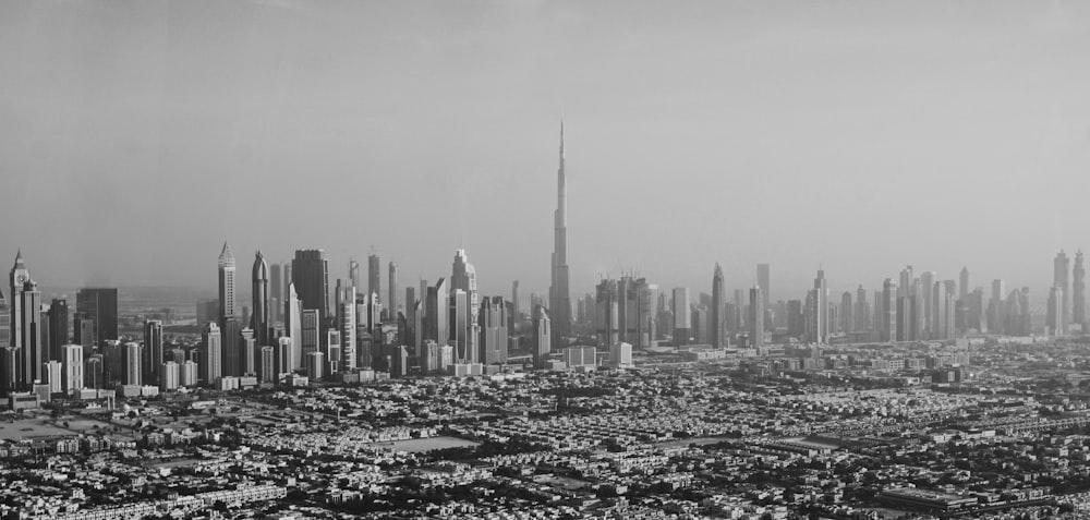 aerial view of city