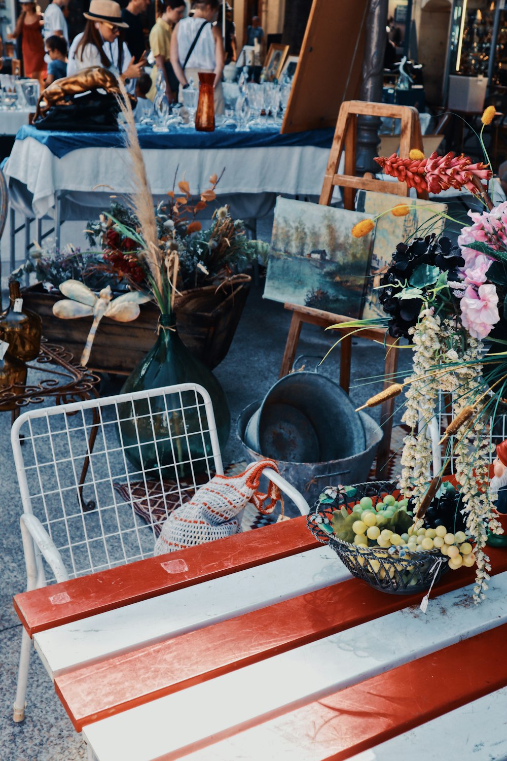 basket of fruit on top of a table