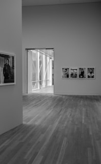 photos on wall inside building