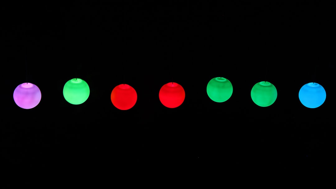 seven multicolored lights wallpaper