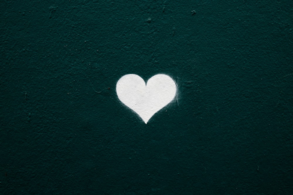 white heart illustration