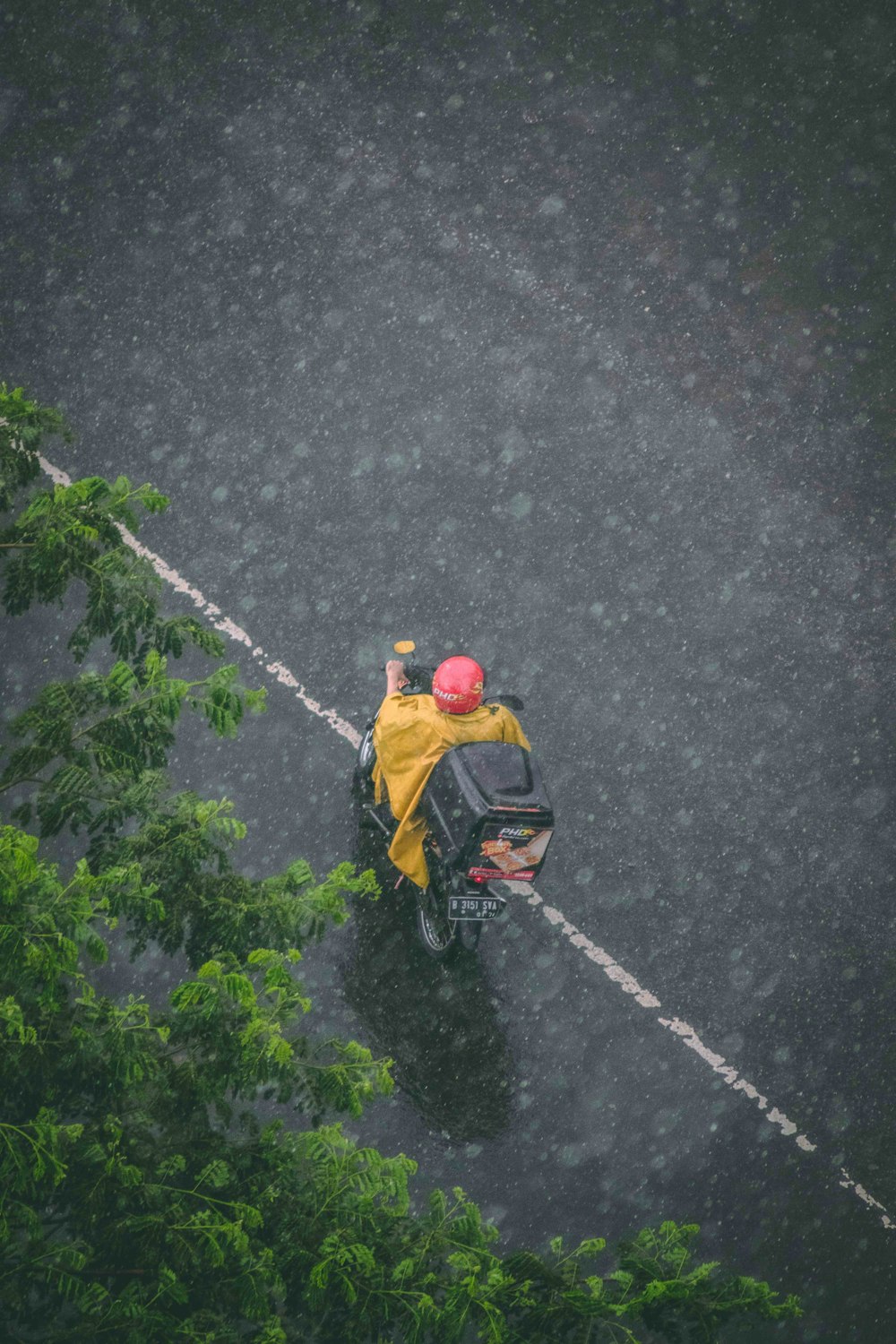 person riding motorcycle