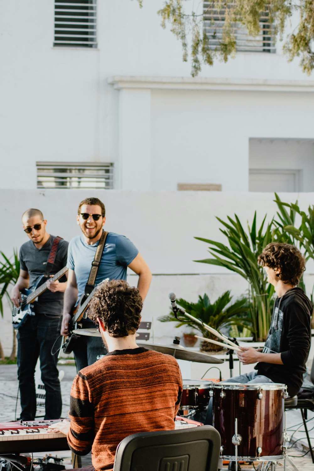 men playing instruments