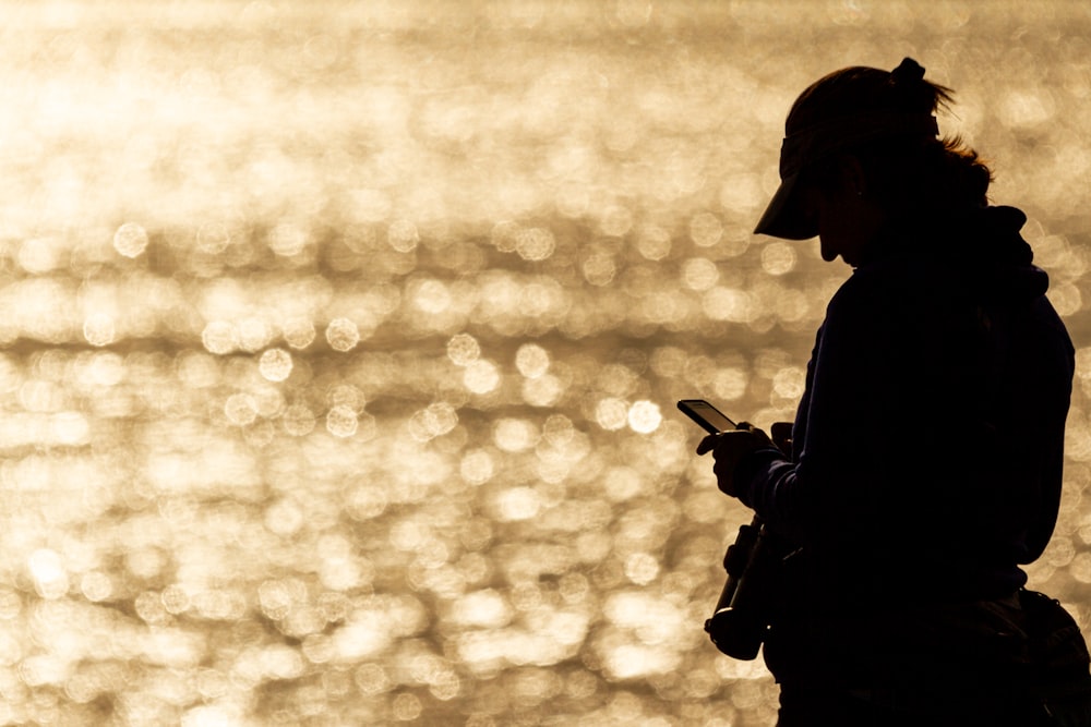 silhouette photography of person