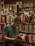 man reading book