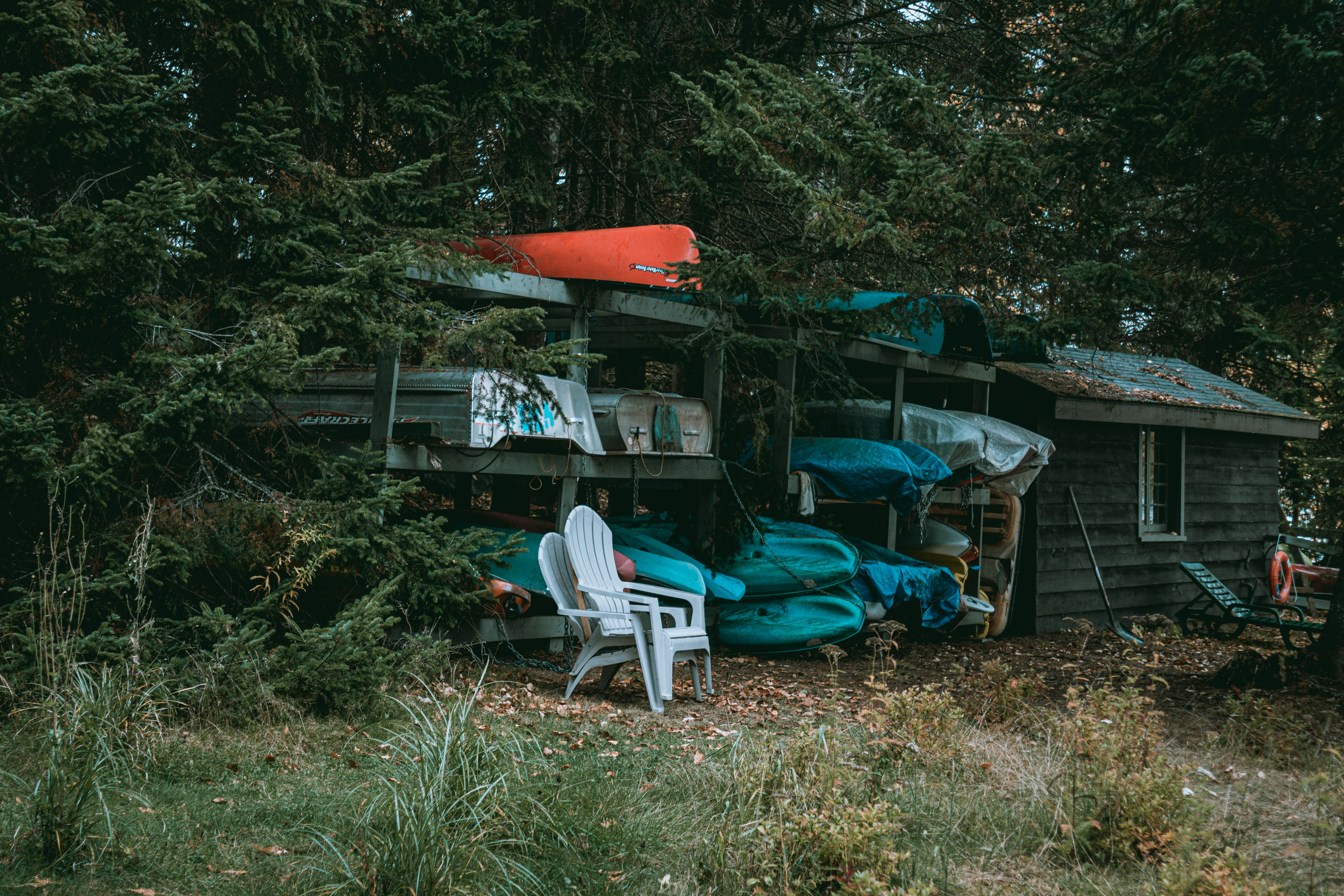 white monobloc armchair