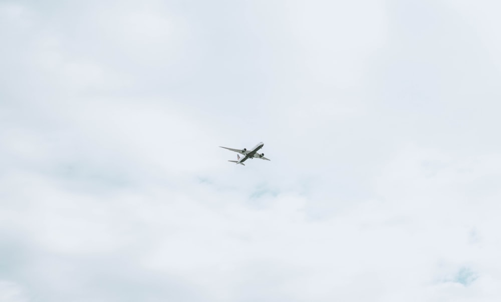 Avión de pasajeros volando durante el día