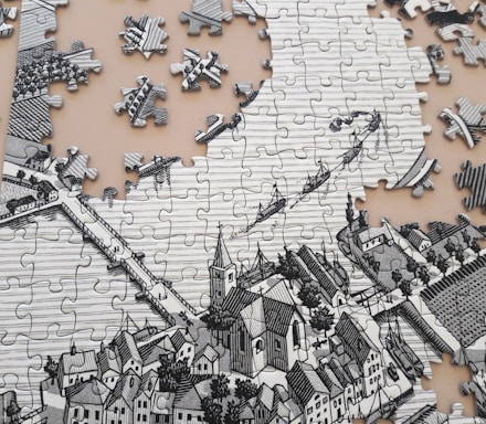 puzzle of town