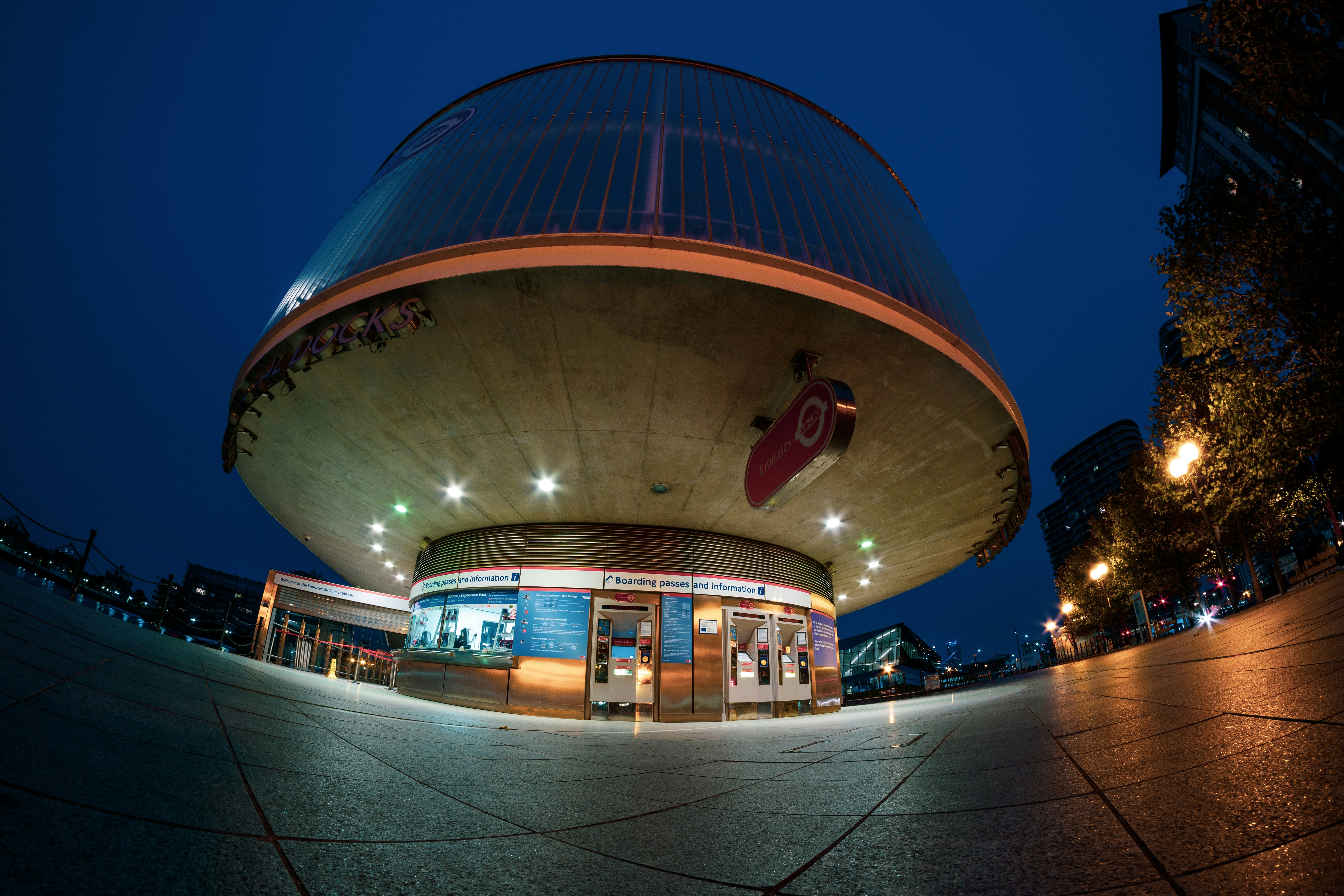 low-angle photography of brown and blue concrete building