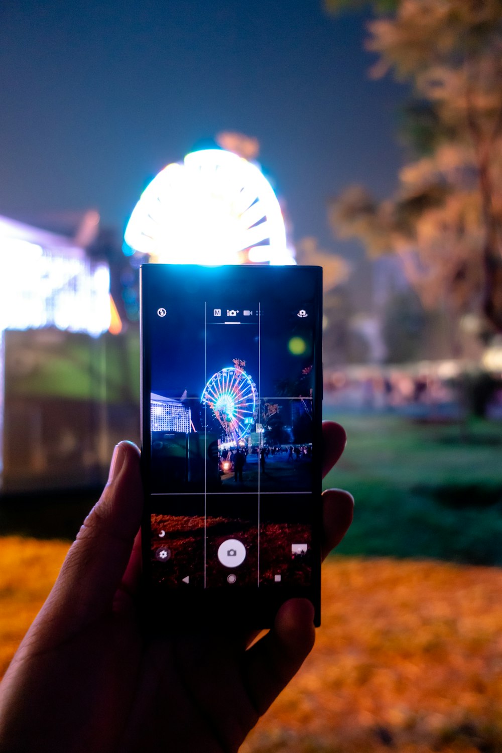 smartphone displaying Ferris wheel