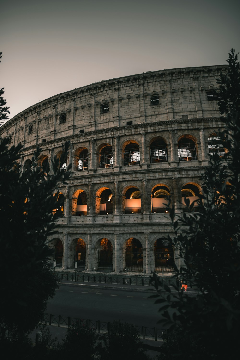Colosseum of Rome during nighttime