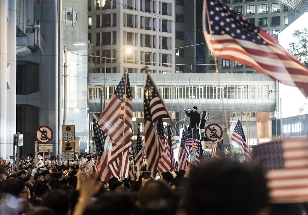 US flags