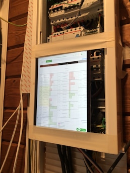 Close-up of a computer screen displaying energy tariff comparisons and contract details.