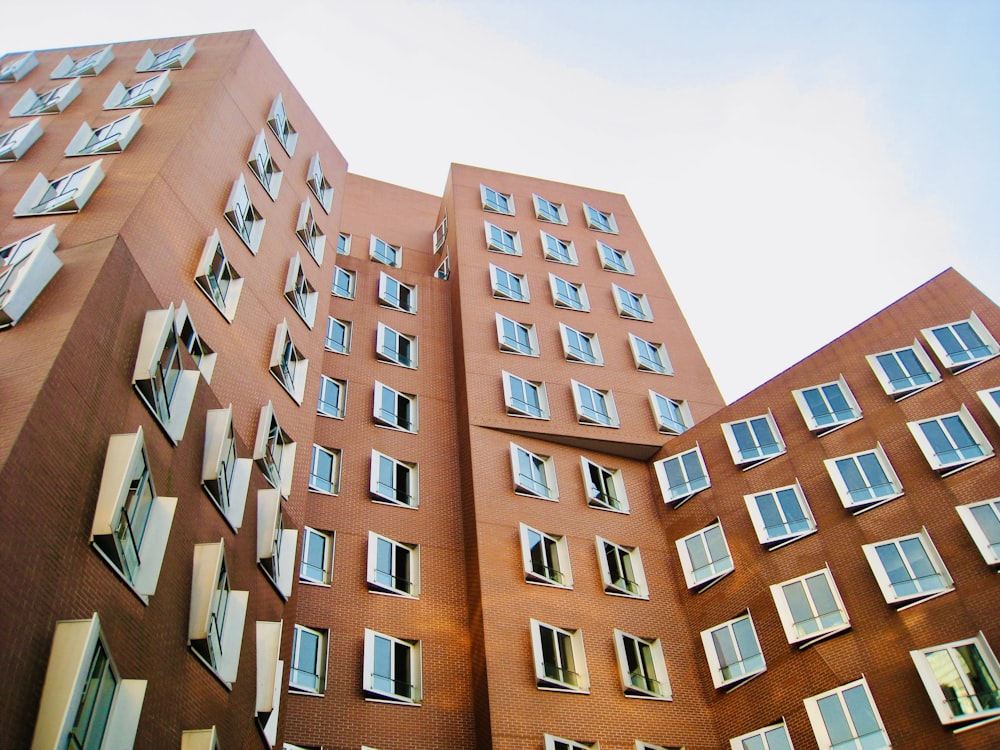 brown apartment building