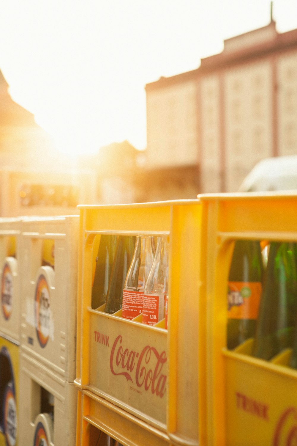 Coca-Cola bottle rack