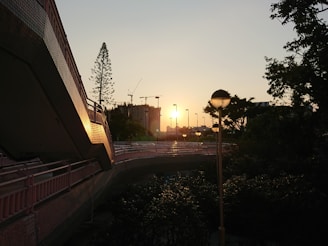 Sunset over a completed engineering project by Lumena Engenharia in São Paulo.