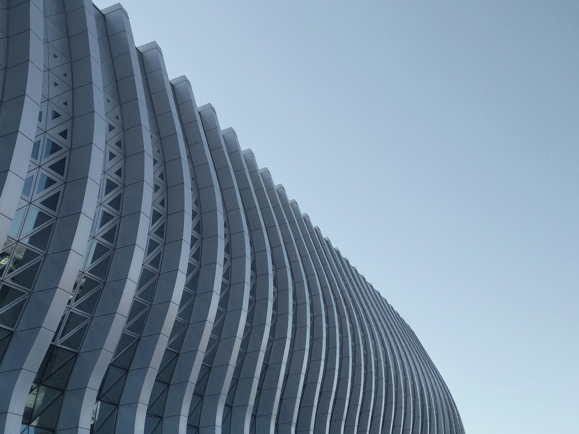 low-angle photography of gray concrete building