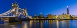 A panoramic view of Istanbul’s skyline at dusk with the Bosphorus Bridge lit up.
