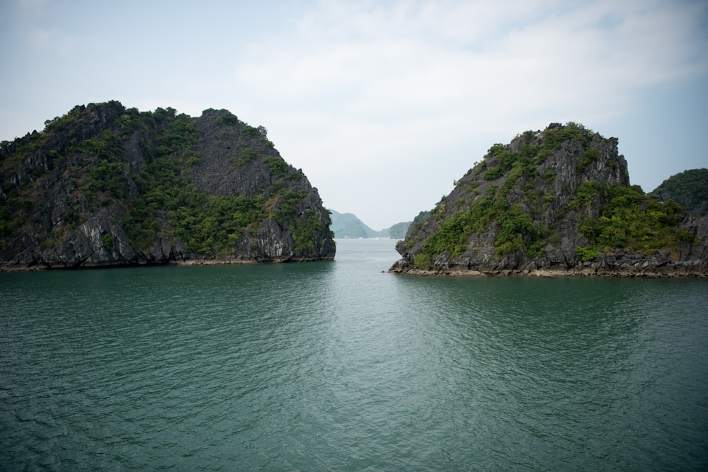 two island during daytime