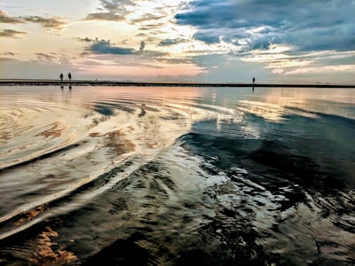 blue sea under cloudy sky cape cod teams background