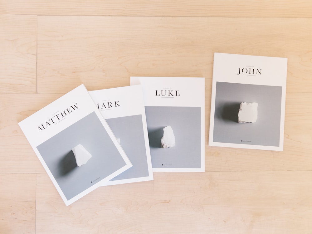 four Matthew, Mark, Luke, and John cards