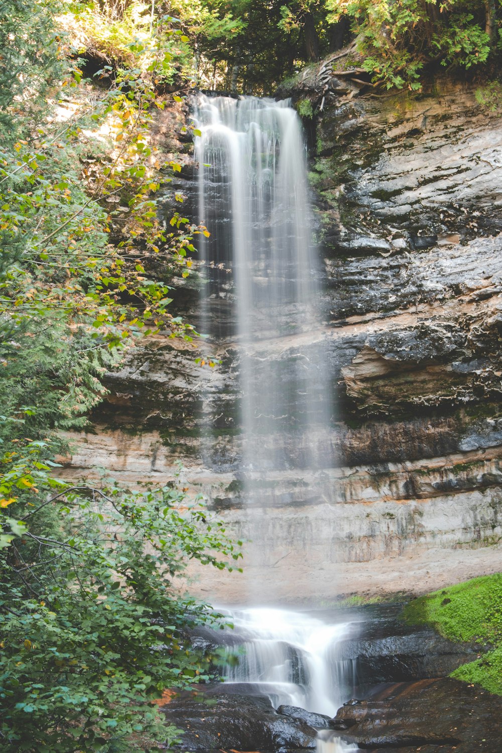 Take a photo at Munising Falls, Michigan Road Trip Destinations
