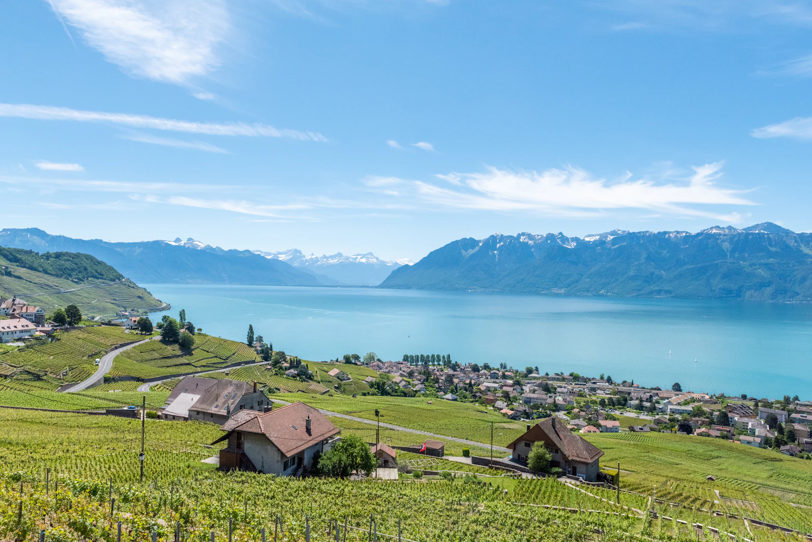 Maison au bord du lac Léman, image d'illustration