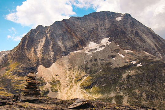 gray mountain under cloudy sky in Aussois France