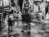 A vibrant street photography capturing the essence of urban life.