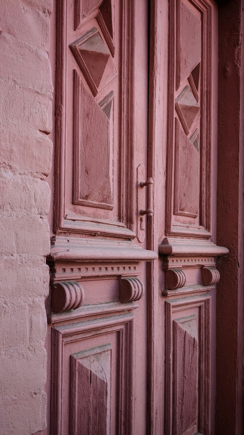 brown wooden door